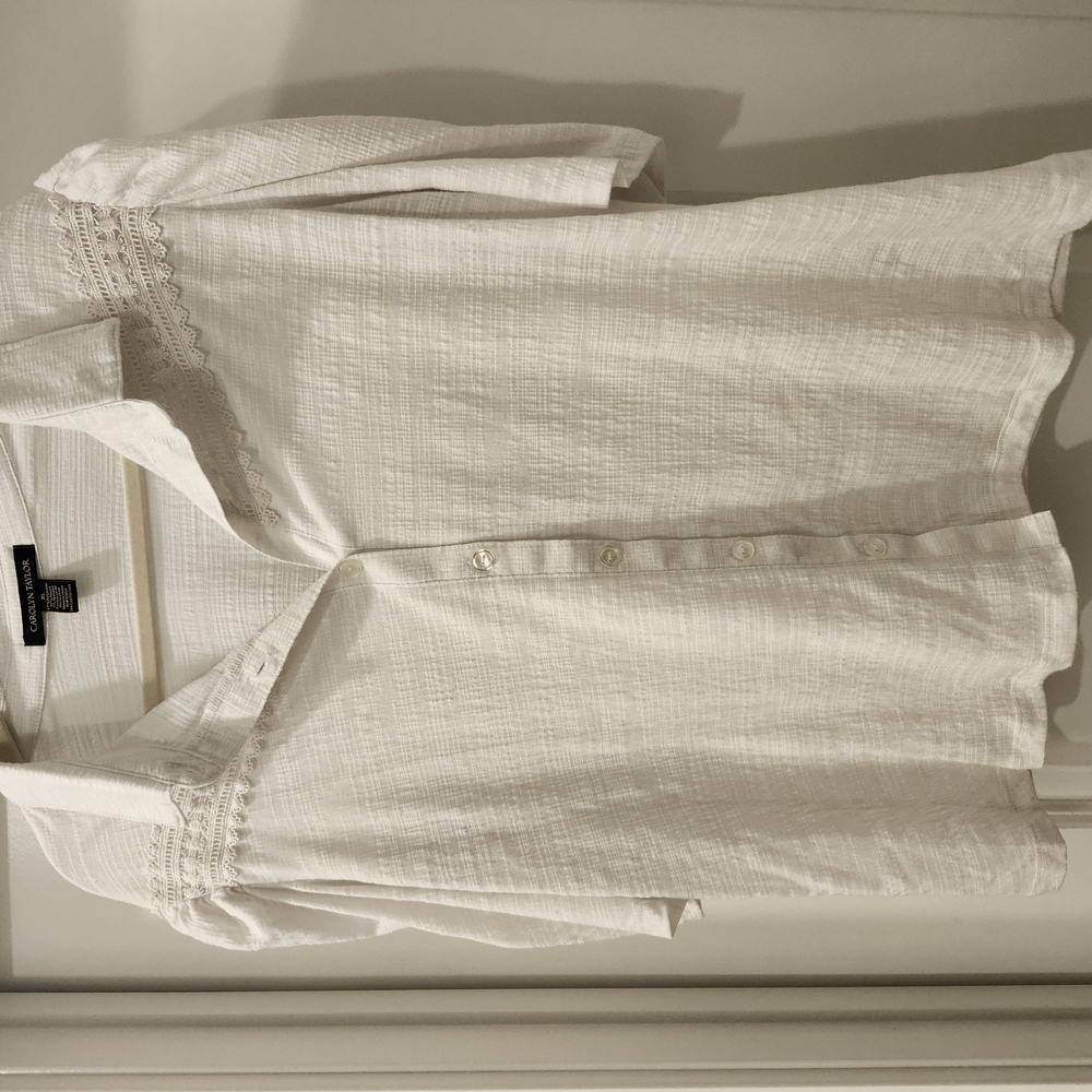 White Button-Up Blouse